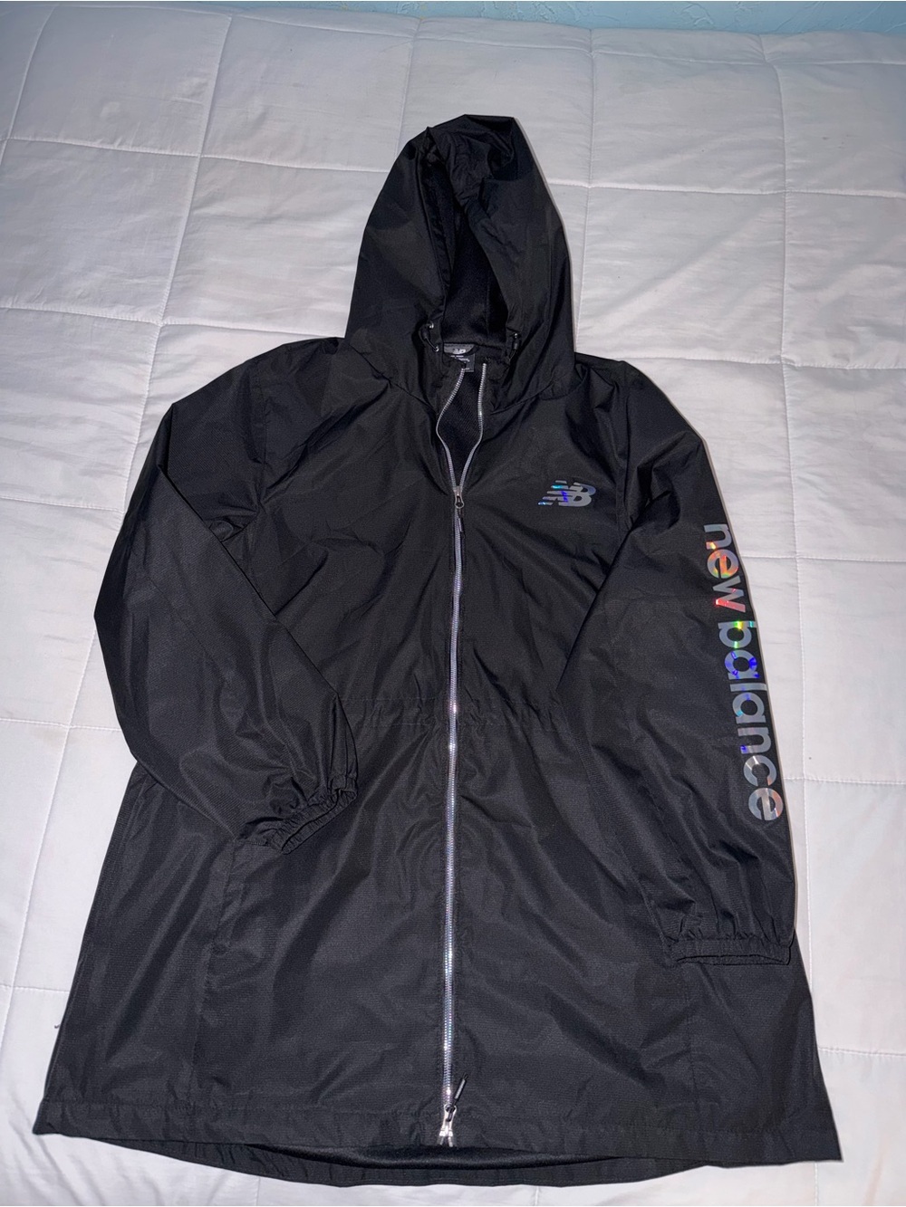 New Balance Women’s Black Hooded Jacket - 2X